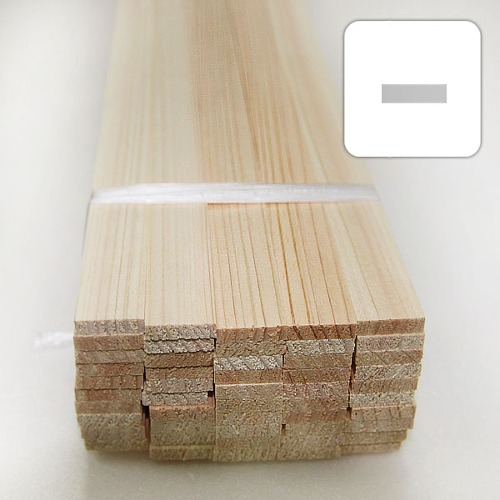 미니어처 건축모형 목재 재료 히노끼(편백)각재 4X15X900mm(50개)